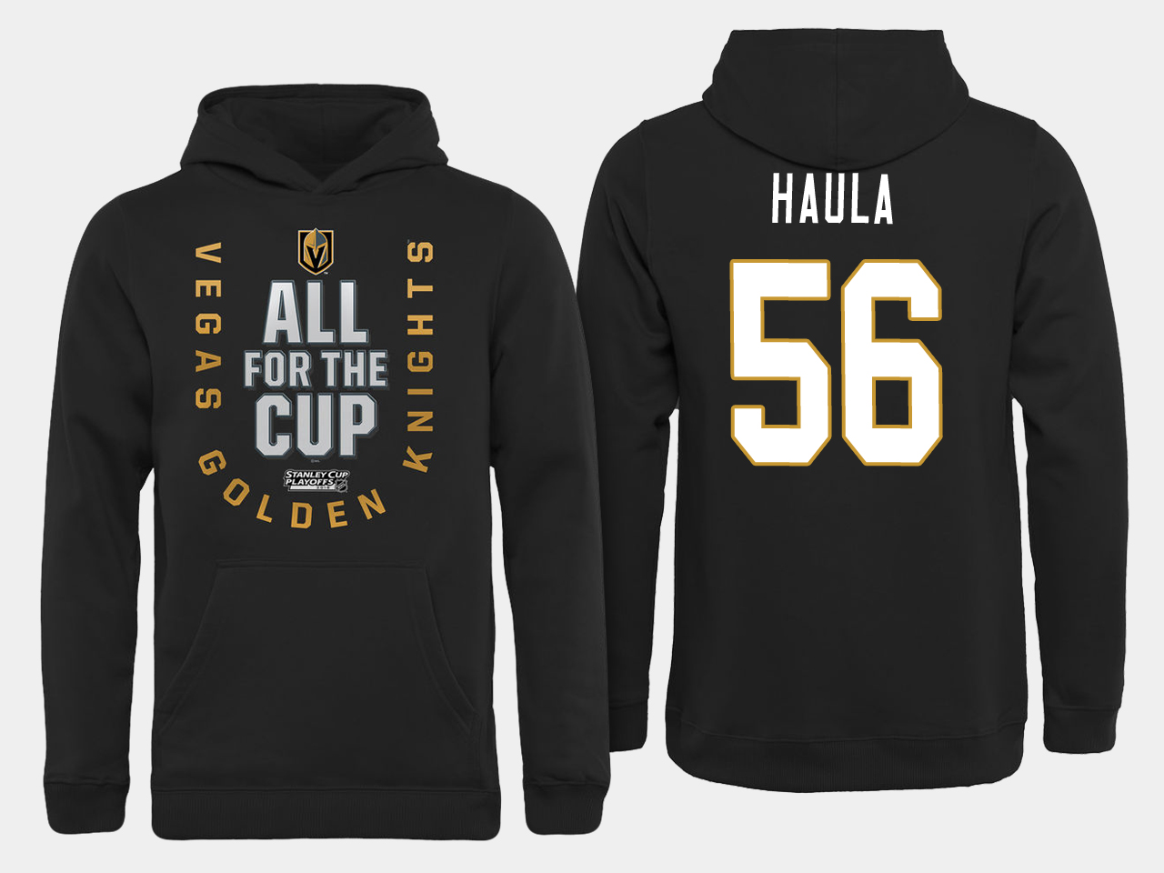Men NHL Vegas Golden Knights 56 Haula All for the Cup hoodie